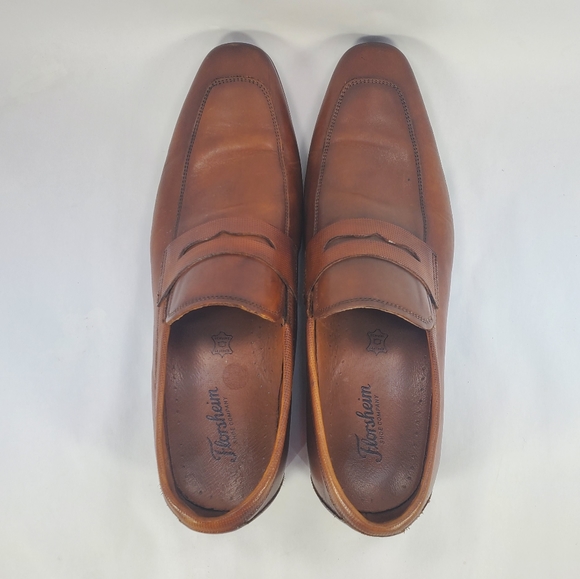 Florsheim Brinson Postino Penny Slip On Shoes - Picture 4 of 8